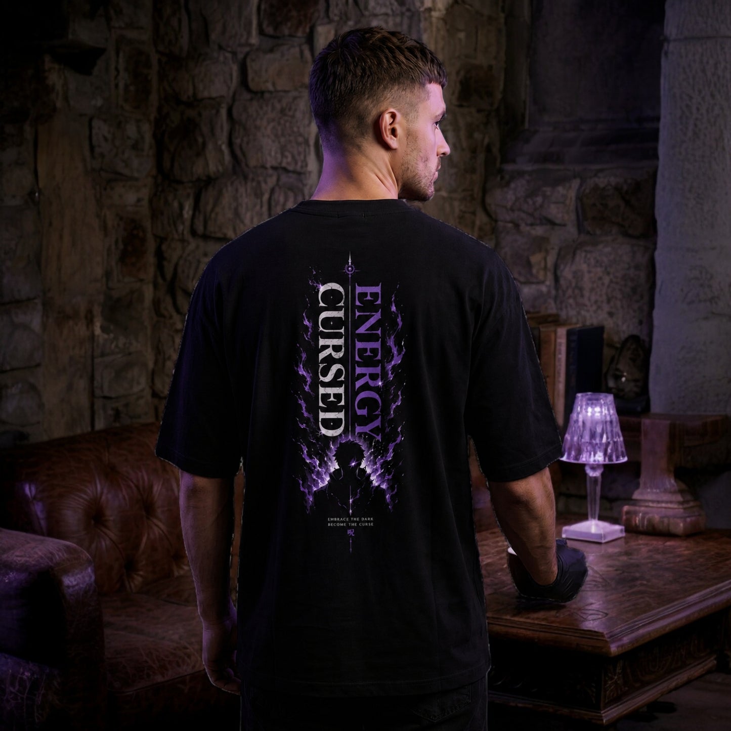 Energy Cursed - Shadow Warrior Premium Oversized Anime T-Shirt