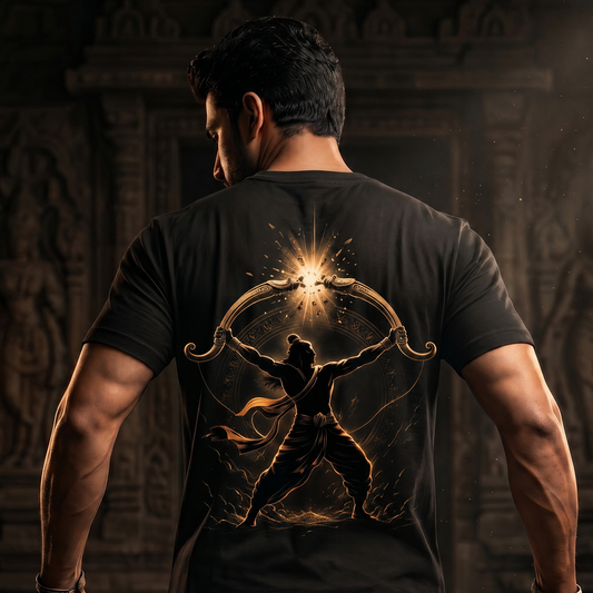 Shri Ram Breaking Shiva Dhanush Pinaka - Male Regular Fit T-Shirt