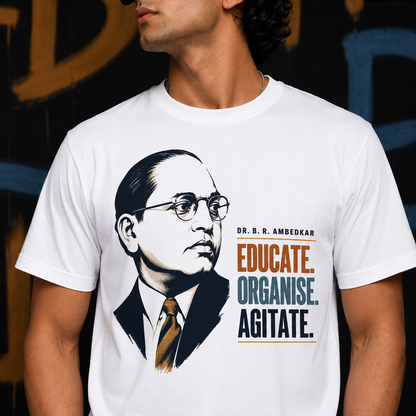 Dr. B. R. Ambedkar Educate Organise Agitate Graphic Tee