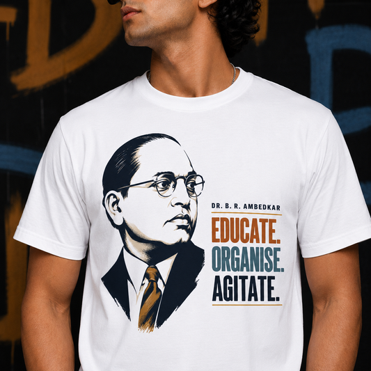 Dr. B. R. Ambedkar Educate Organise Agitate Graphic Tee