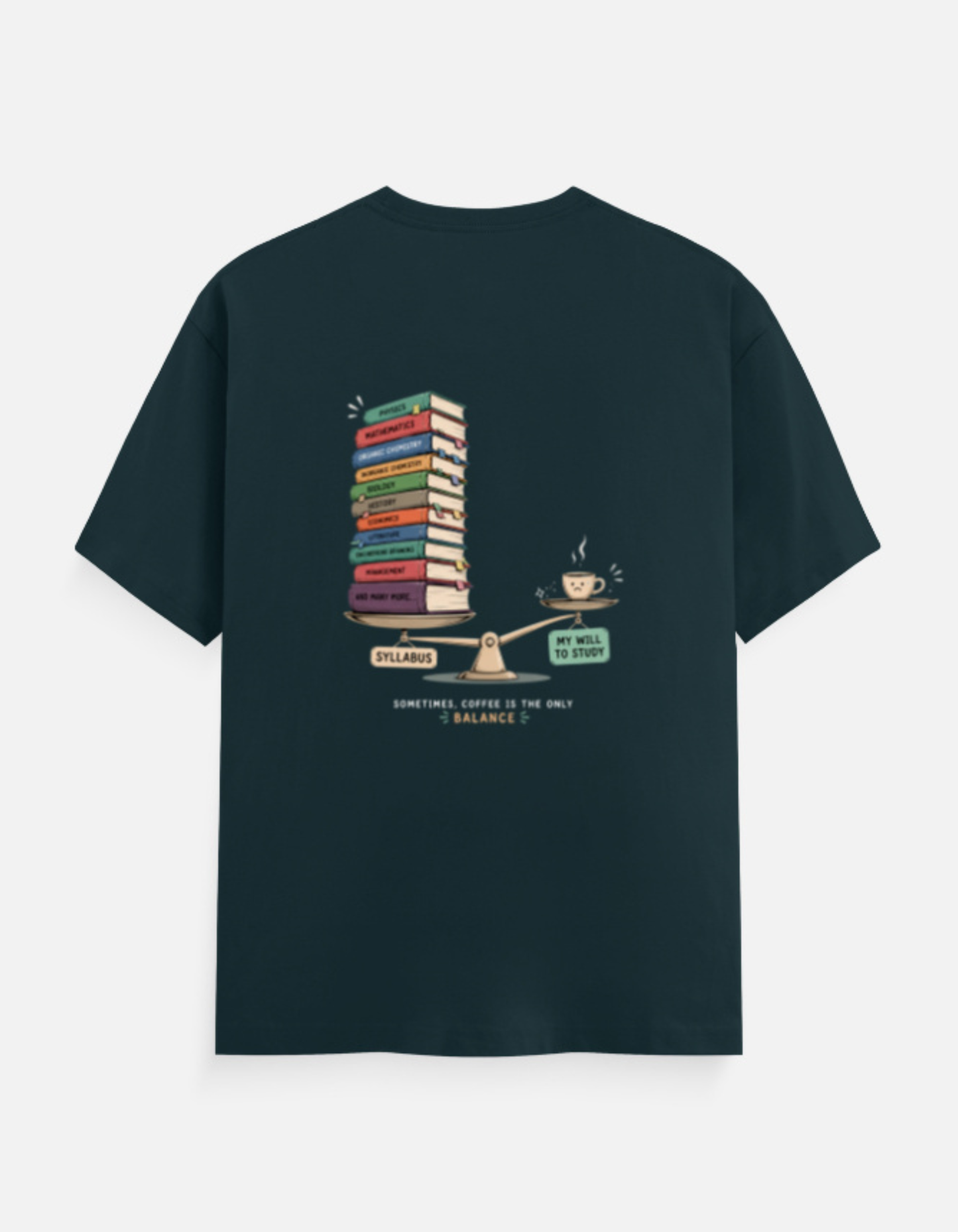 Funny Student Study Motivation - Black | Male Regular Fit T-Shirt | 180 GSM Cotton