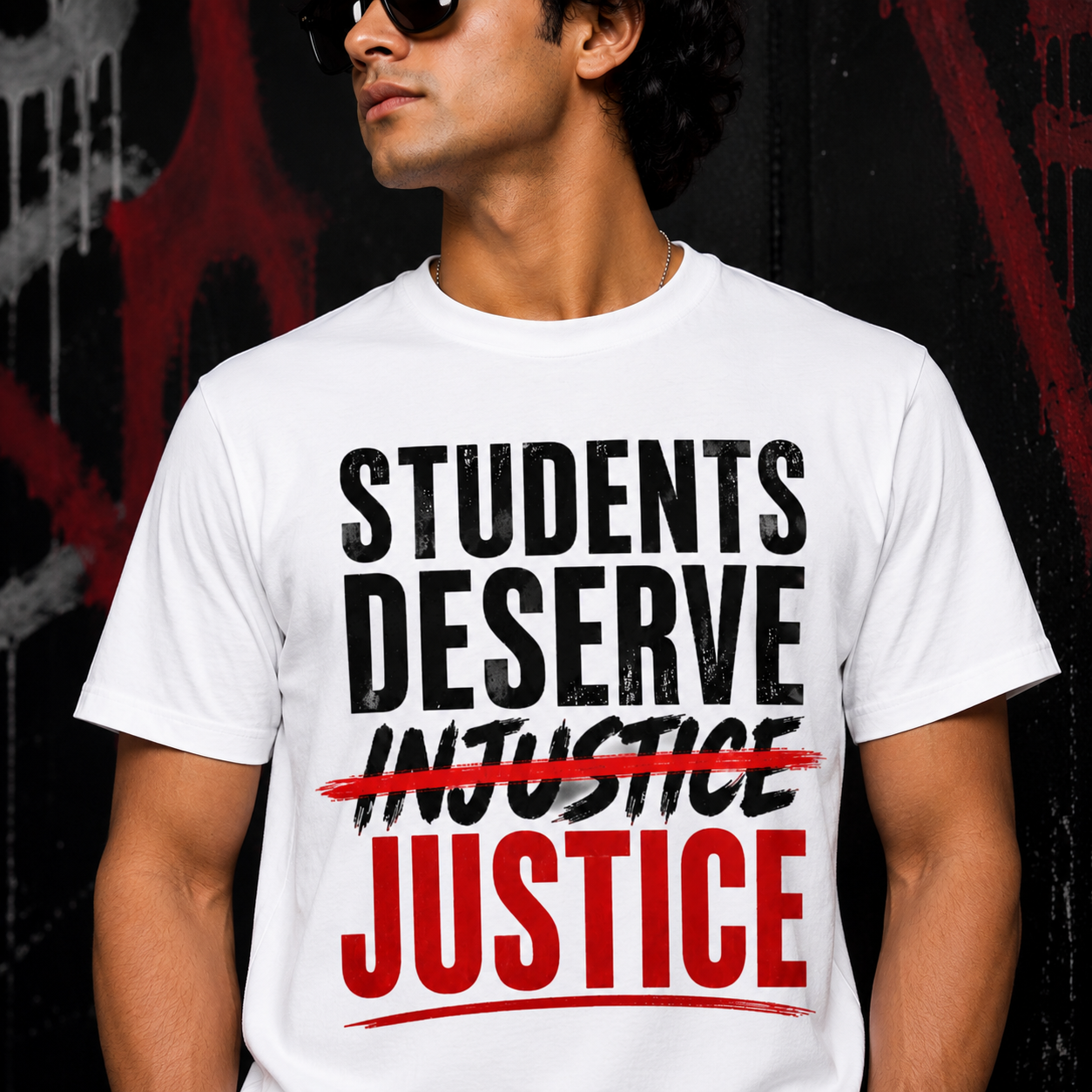 Students Deserve Justice Graphic Tee - Male Regular Fit