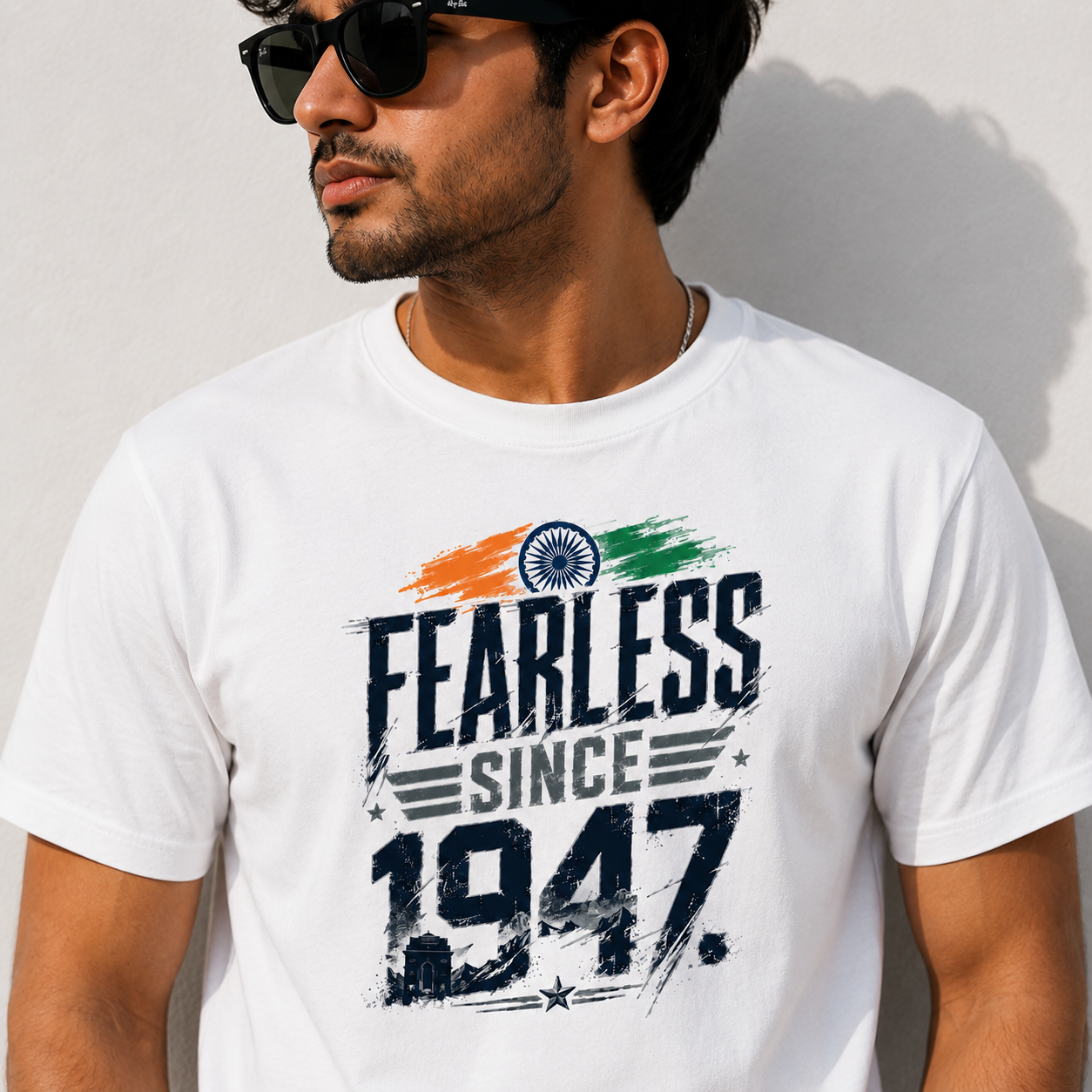 Fearless Since 1947 - Patriotic Independence Day Graphic Tee