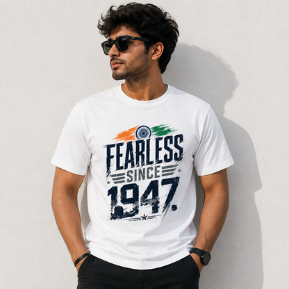 Fearless Since 1947 - Patriotic Independence Day Graphic Tee