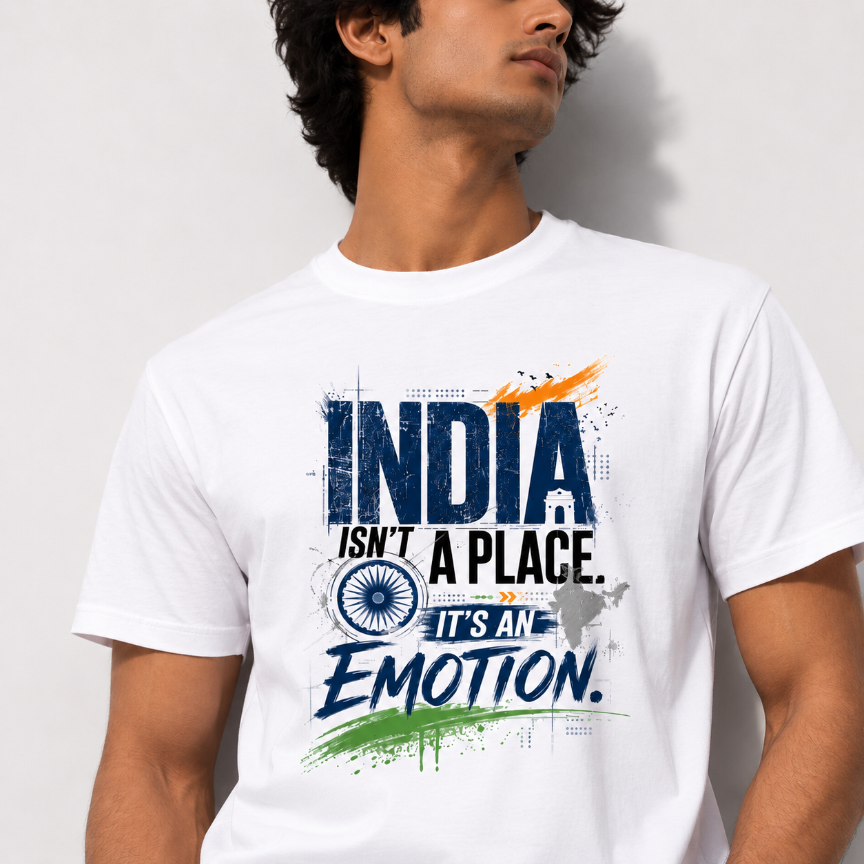 India Isn't a Place, It's an Emotion - Patriotic Independence Day Graphic Tee
