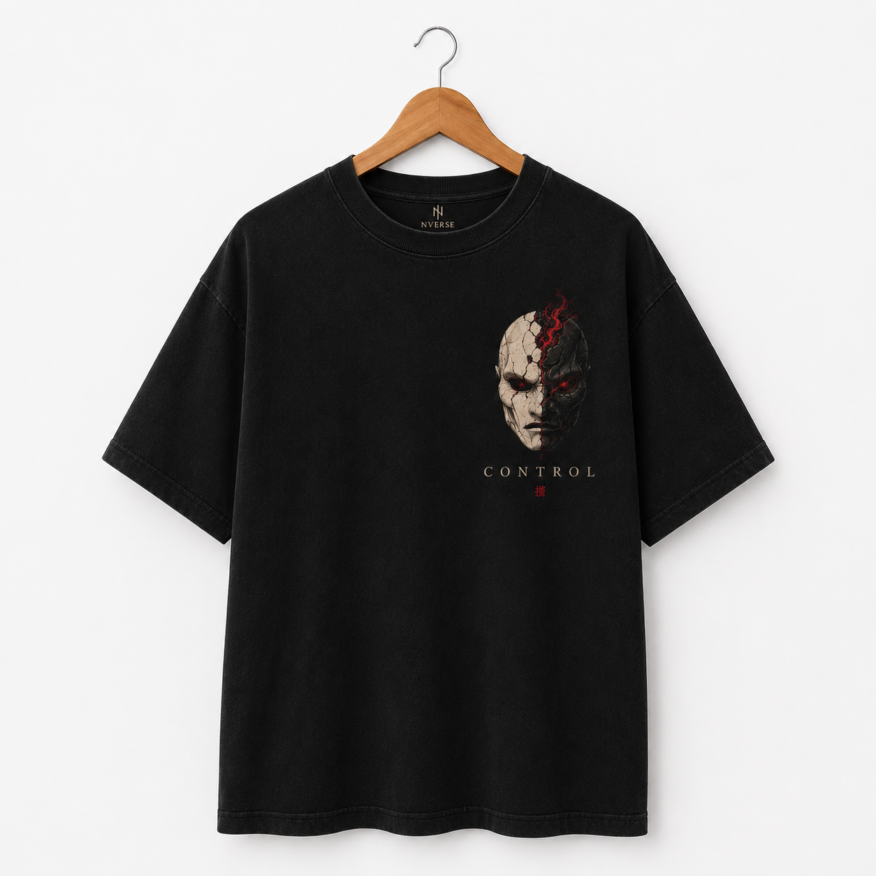 Master Your Own Mind - Japanese Oni Mask Oversized Tee