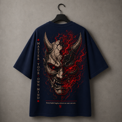 Master Your Own Mind - Japanese Oni Mask Oversized Tee