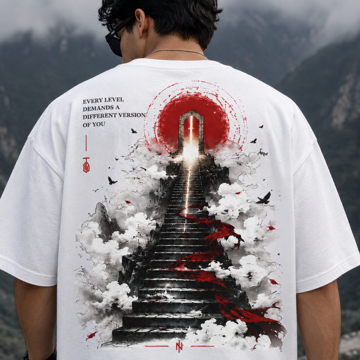 Ascend - Anime  Aesthetic Streetwear Unisex Oversized Tee