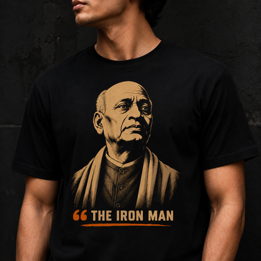 Sardar Vallabhbhai Patel  - Patriotic Graphic Tee - Regular Fit