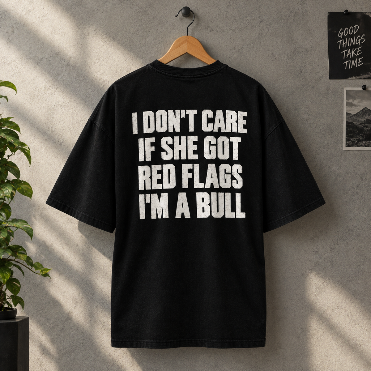 She Got Red Flags ? - I'm a Bull - GenZ -Premium 240 GSM Cotton Streetwear Tee