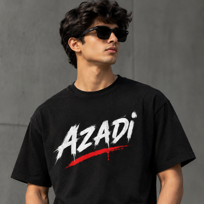 Azadi – Freedom Graphic T-Shirt for Men | 180 GSM Cotton