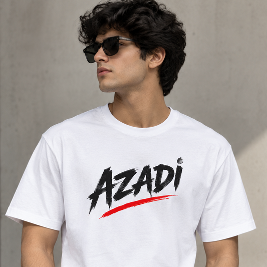 Azadi Graphic T-Shirt – Freedom Inspired Regular Fit Cotton Tee