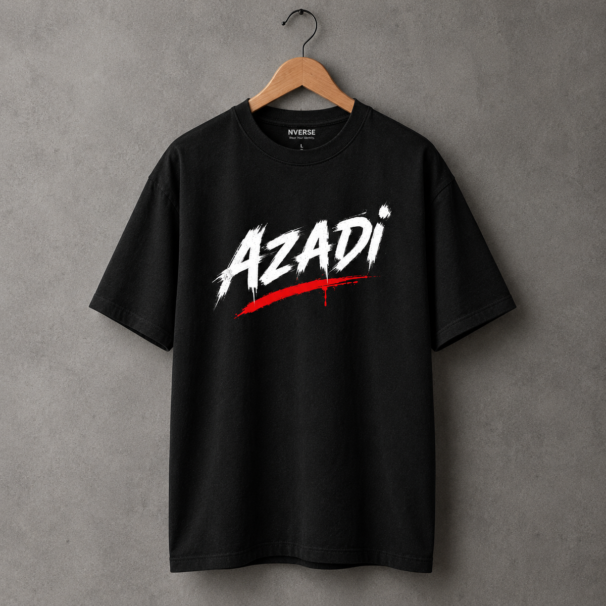 Azadi – Freedom Graphic T-Shirt for Men | 180 GSM Cotton
