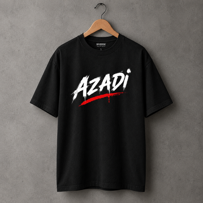 Azadi – Freedom Graphic T-Shirt for Men | 180 GSM Cotton