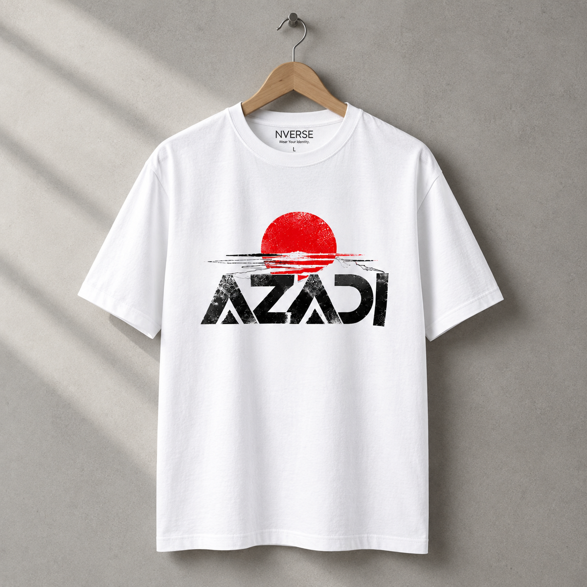 Azadi T-Shirt – Bold Freedom Graphic Regular Fit Cotton Tee