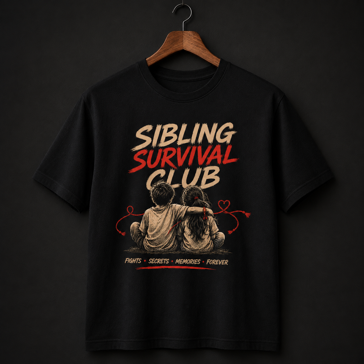 Sibling Survival Club  – Brother Sister Graphic Tee | Perfect Rakhi Gift