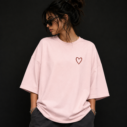 Feminist Statement – We Are Building A New One Oversized Graphic Tee