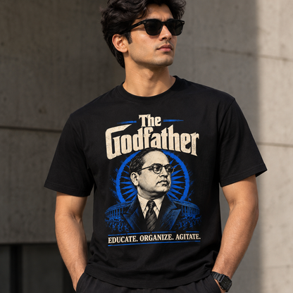 The Godfather Dr. B. R. Ambedkar T-Shirt | Educate Organize Agitate Tee