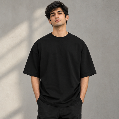 Mentally AFK Cat Oversized GenZ T-Shirt – 240 GSM Cotton Streetwear Tee