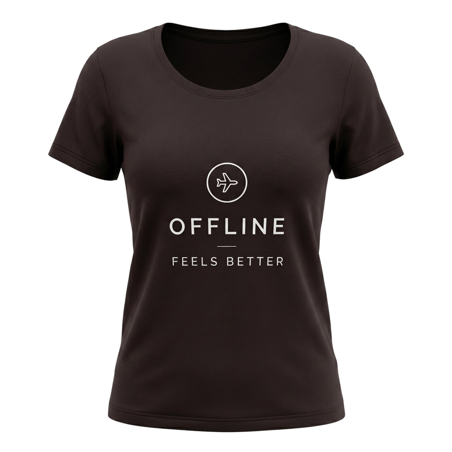 Offline Feels Better - Minimal Travel & Digital Detox | Female Regular Fit T-Shirt
