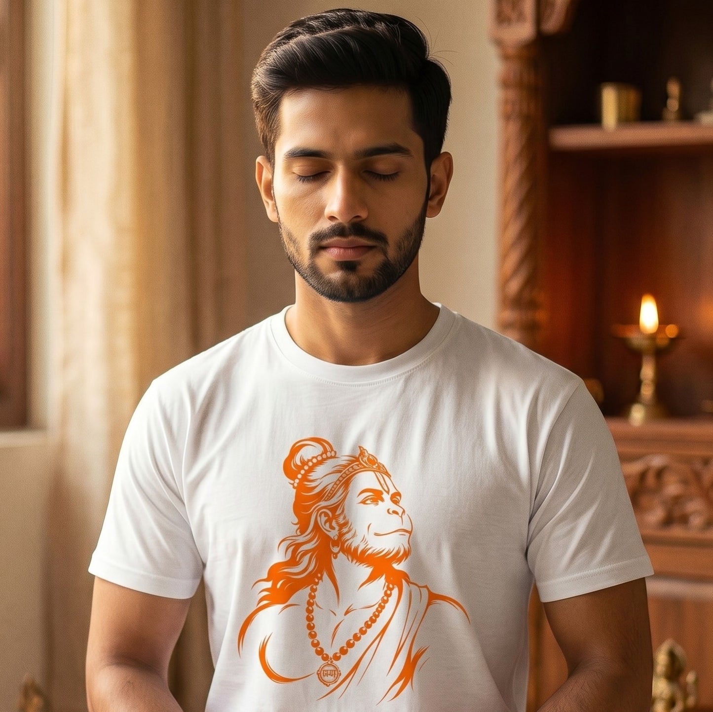 Lord Hanuman - Jai Shri Ram Artwork Male Regular Fit