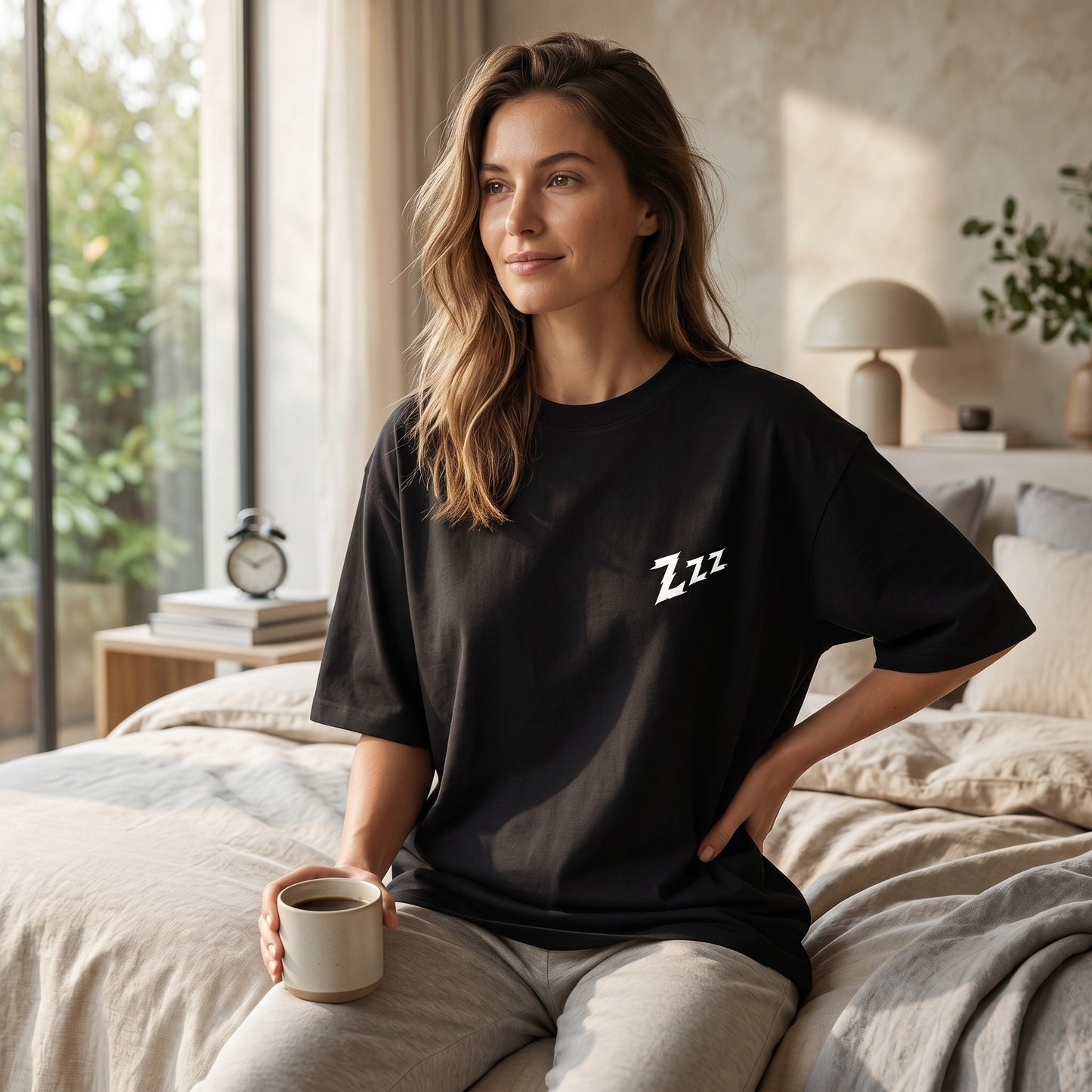 Active Rest & Recovery | Minimal Motivational | Female Oversized T-Shirt