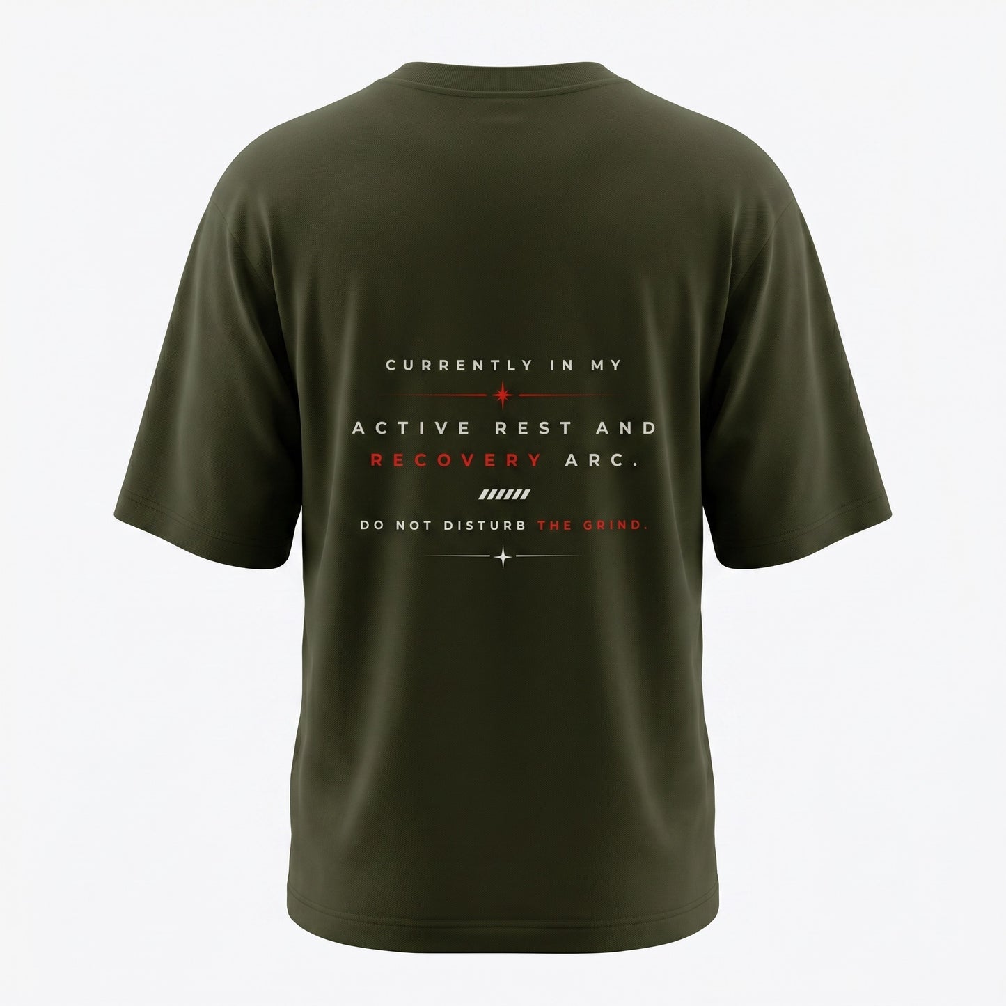 Active Rest & Recovery | Minimal Motivational | Female Oversized T-Shirt