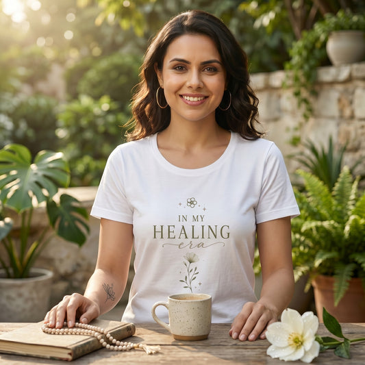 In My Healing Era - Minimal Self Love | Female Regular Fit T-Shirt