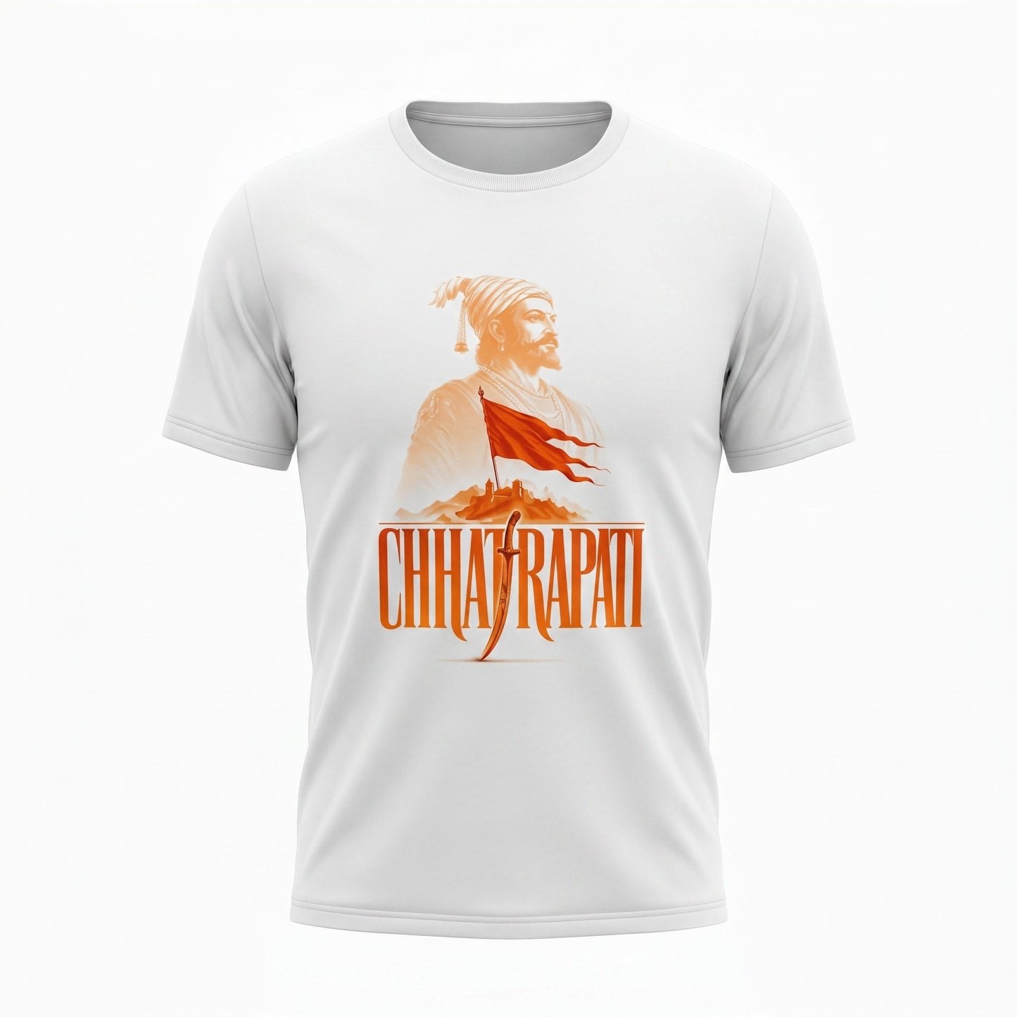 Shivaji Maharaj – Swarajya Bhagwa Flag Male Regular Fit