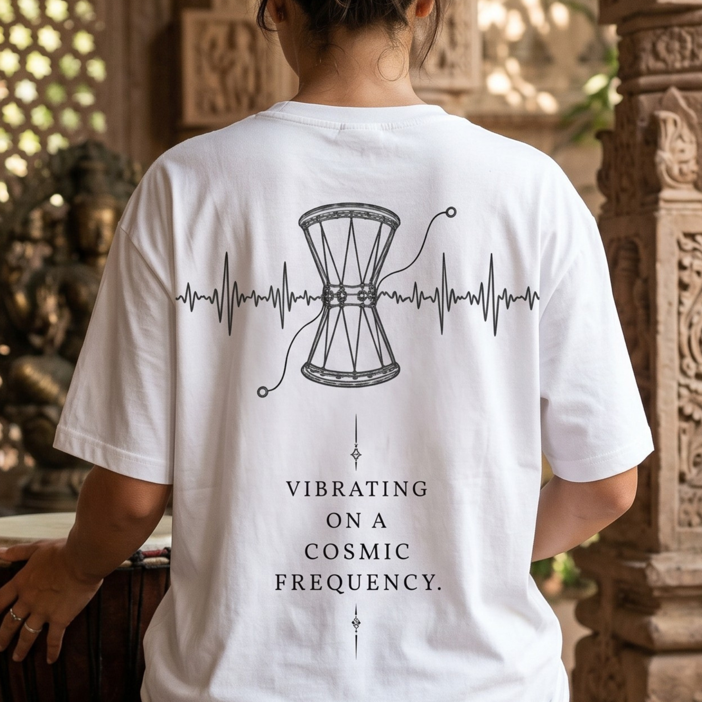 Cosmic Frequency Oversized T-Shirt | Female Oversized T-Shirt