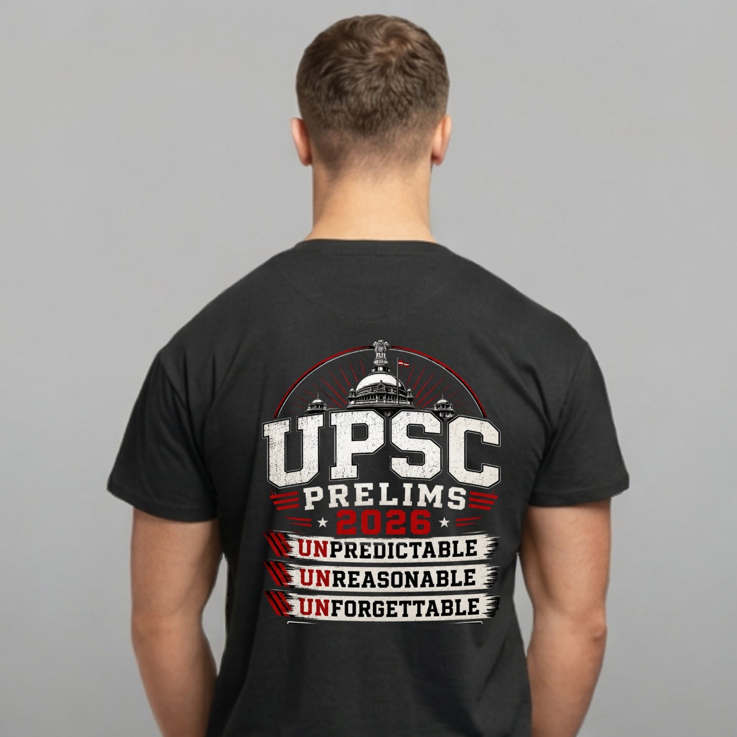 UPSC Unpredictable Prelims 2026 | Unisex Oversized T-Shirt | 240 GSM Cotton