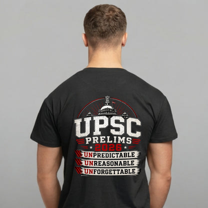 UPSC Unpredictable Prelims 2026 | Unisex Oversized T-Shirt | 240 GSM Cotton