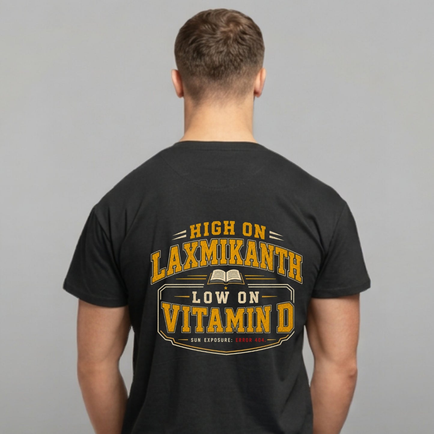 High on Laxmikanth Low on Vitamin D | Unisex Oversized T-Shirt | 240 GSM Cotton