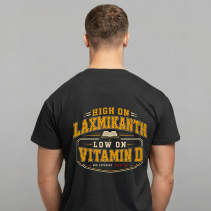 High on Laxmikanth Low on Vitamin D | Unisex Oversized T-Shirt | 240 GSM Cotton