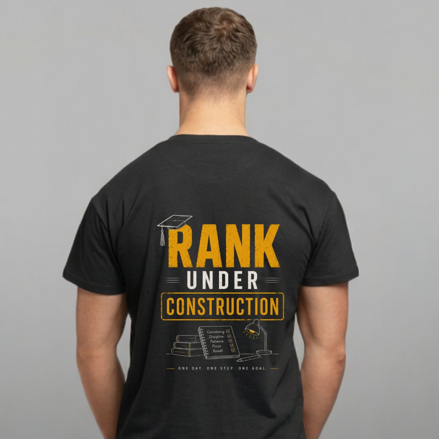 Rank Under Construction | Unisex Oversized T-Shirt | 240 GSM Cotton