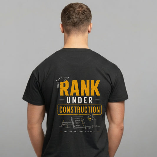 Rank Under Construction | Unisex Oversized T-Shirt | 240 GSM Cotton