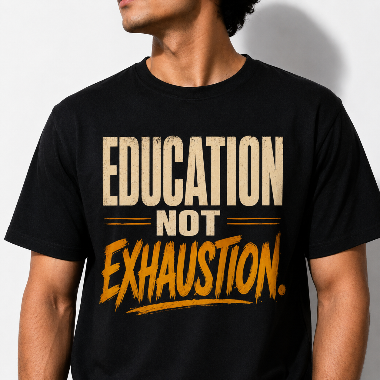 Education Not Exhaustion Student Motivation Graphic Tee