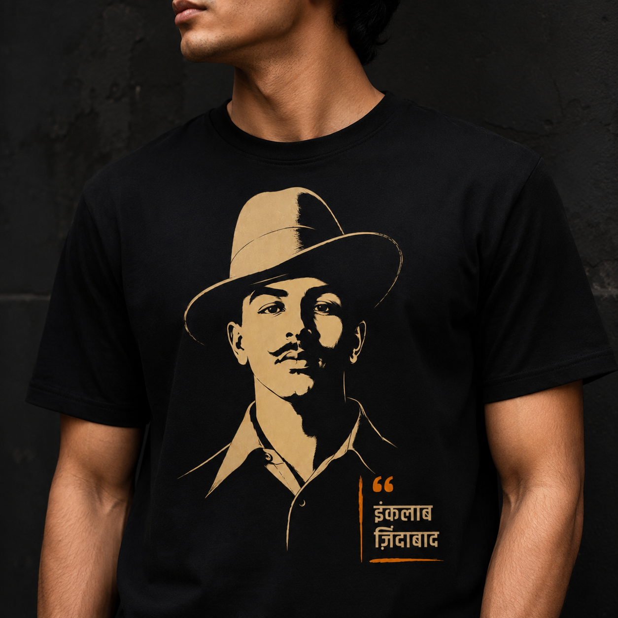 Bhagat Singh Inquilab Zindabad - Patriotic Graphic Tee